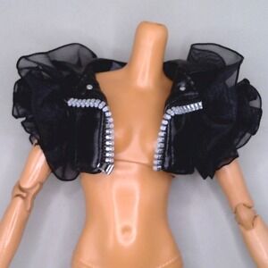 Shadow High Shanelle Onyx Black Crop Jacket Doll Clothes MGA Rainbow High